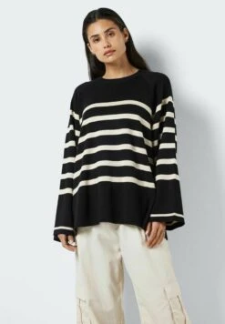 Noisy May Gestreifter - Trui - Black