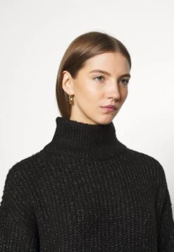 Noisy May Nmrobina High Neck Dress - Gebreide Jurk - Dark Grey Melange -Noisy May 66c838b13aa04e3dbb5621416f269f9a