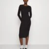 Nmcity O-Neck Midi Dress Tall - Jurk - Black -Noisy May 679f84094b084fa18d5558611e1033c2
