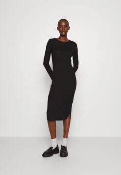Nmcity O-Neck Midi Dress Tall - Jurk - Black