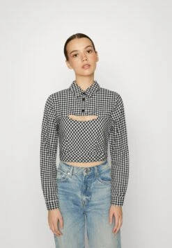 Noisy May Nmerik Overlay - Blouse - Black