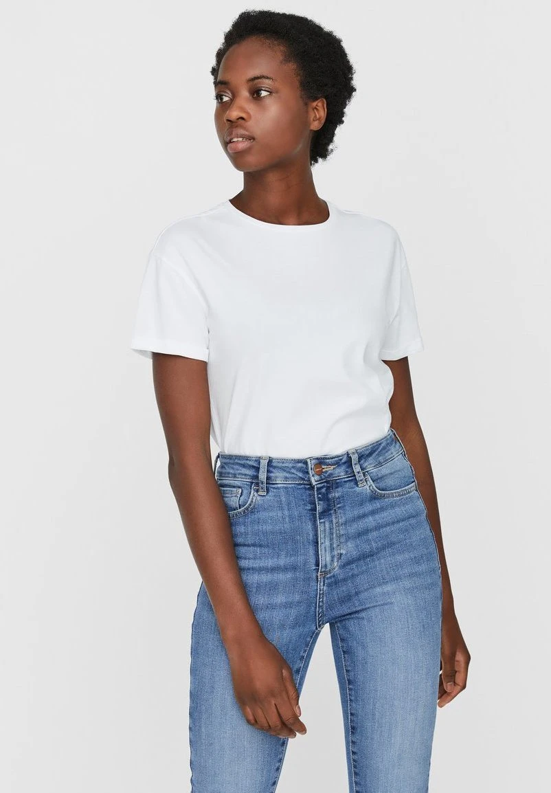 Noisy May Nmbrandy - T-Shirt Basic - Bright White 3 Noisy May Nmbrandy - T-Shirt Basic - Bright White