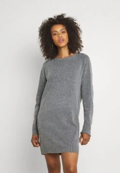 Noisy May Gebreide Jurk - Mottled Grey