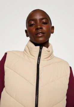 Nmnew Dalcon Tall - Bodywarmer - Beige -Noisy May 6d8a89ce1fc444a0bb8940143a1265e7