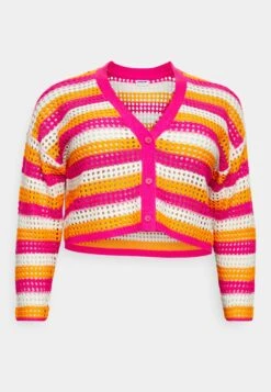 Nmhope Knit Cardigan Curve - Vest - Pink Yarrow -Noisy May 6dc6effb18524390809f1cccb0485e58