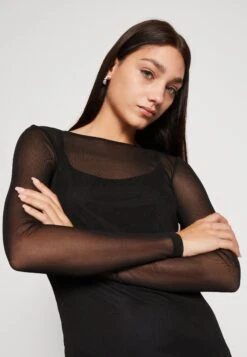 Noisy May Nmmissy O Neck Midi Dress - Cocktailjurk - Black -Noisy May 6ddebb0f1ec546a882c63dbc71d77802