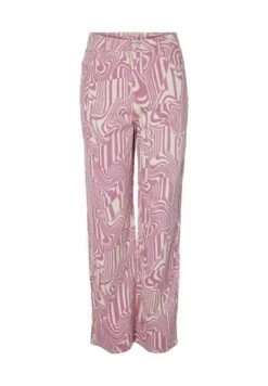 Noisy May High Waist Nmdrew Print - Broek - Brazzilian Sand