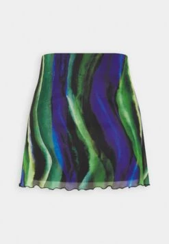 Noisy May Nmlesley Ashape Skirt - Minirok - Black/Blue/Green -Noisy May 7340ece1ce784adc82fe3595972a1ed1