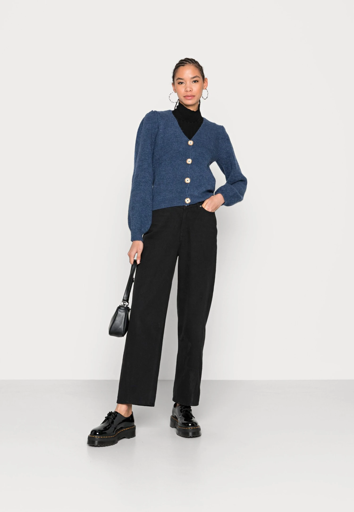 Noisy May NmsonNeck Cardigan - Vest - China Blue 4 Noisy May NmsonNeck Cardigan - Vest - China Blue - Afbeelding 2