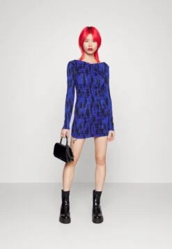 Noisy May Nmcemre V Neck Short Dress - Jerseyjurk - Dazzling Blue -Noisy May 75261b7e8b1e476db3b5a7c9db610da1