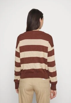 Noisy May Crop Knit Noos - Trui - Cappuccino/Irish Creme Stripe/ Irish Crème -Noisy May 76121ad2d92d447bb1aceadf1ce6d3f1
