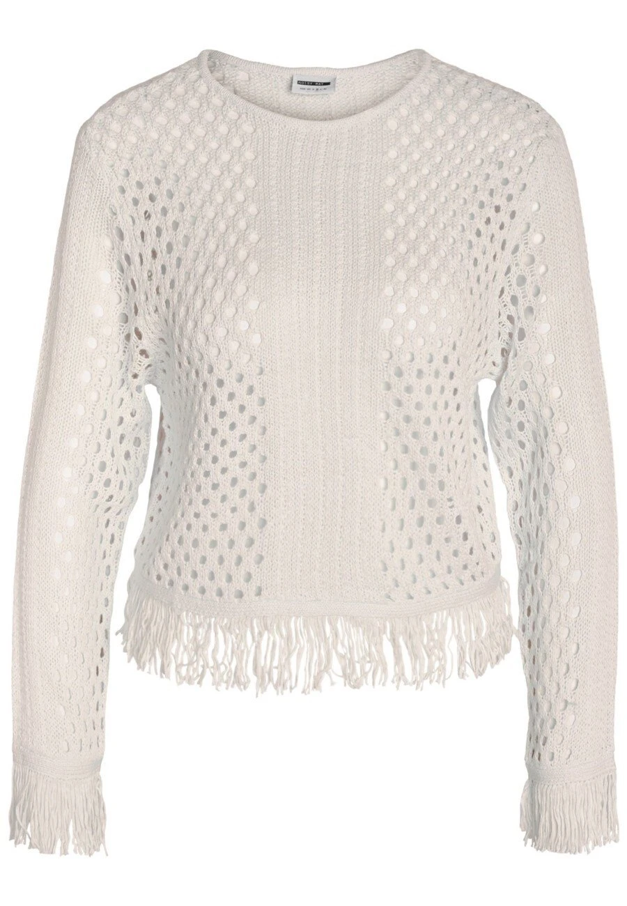 Noisy May Nmlisa O-Neck Structure - Trui - Eggnog 7 Noisy May Nmlisa O-Neck Structure - Trui - Eggnog - Afbeelding 5