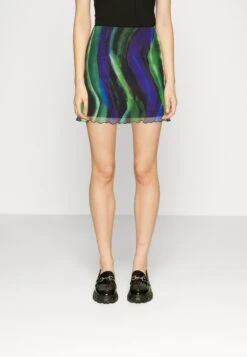 Noisy May Nmlesley Ashape Skirt - Minirok - Black/Blue/Green
