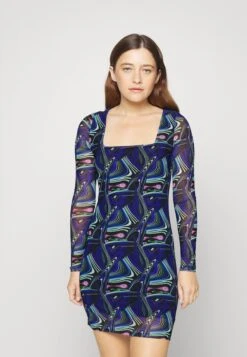 Noisy May Petite Nmlesley SquarePetite - Jurk - Deep Blue