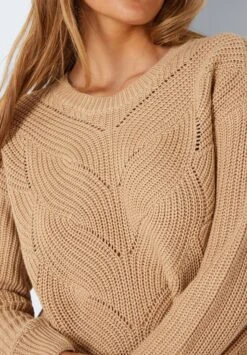 Noisy May Langärmeliges - Gebreide Jurk - Irish Cream -Noisy May 7d61beceb6aa4abca46af37618114f3f