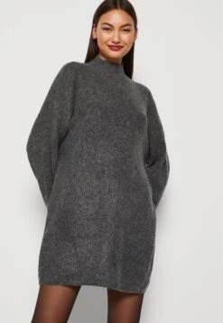 Noisy May Nmbalance Funnel Neck- Gebreide Jurk - Dark Grey Melange 11 Noisy May Nmbalance Funnel Neck- Gebreide Jurk - Dark Grey Melange -Noisy May 7e8fd82736c044e2a3b4c74f34d53113