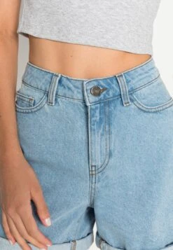 Noisy May Nmsmiley - Jeansshort - Light Blue Denim -Noisy May 7ea04d818b6a4c0ab5403a020d5e34fe