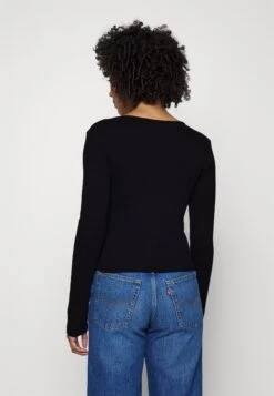 Noisy May Nmmaya Vneck Keyhole - Longsleeve - Black -Noisy May 7ee775de93a84241978373dd12a238cc