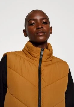 Nmnew Dalcon Tall - Bodywarmer - Brown -Noisy May 84c946594ce44eb0a65c3c5fb99f4de1