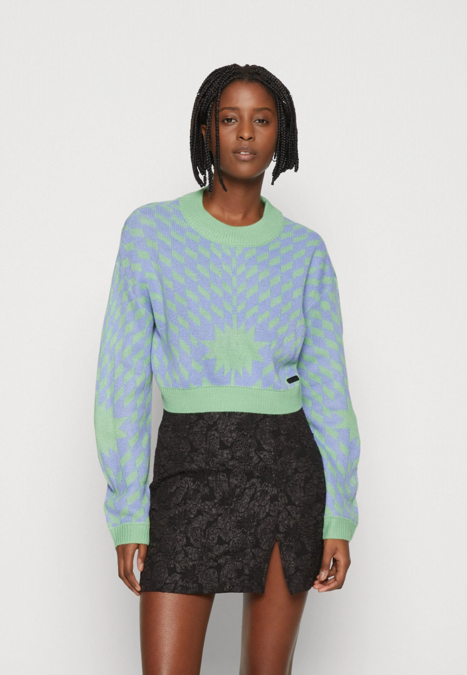 Noisy May Nmcosmos Ls O-Neck Crop - Trui - Absinthe Green 3 Noisy May Nmcosmos Ls O-Neck Crop - Trui - Absinthe Green