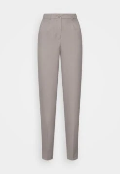 Nmdrewie High Waiste Straight Pants - Broek - Titanium