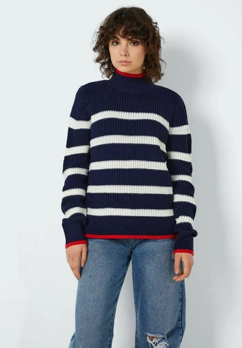 Noisy May Gestreifter - Trui - Navy Blazer 8 Noisy May Gestreifter - Trui - Navy Blazer - Afbeelding 6