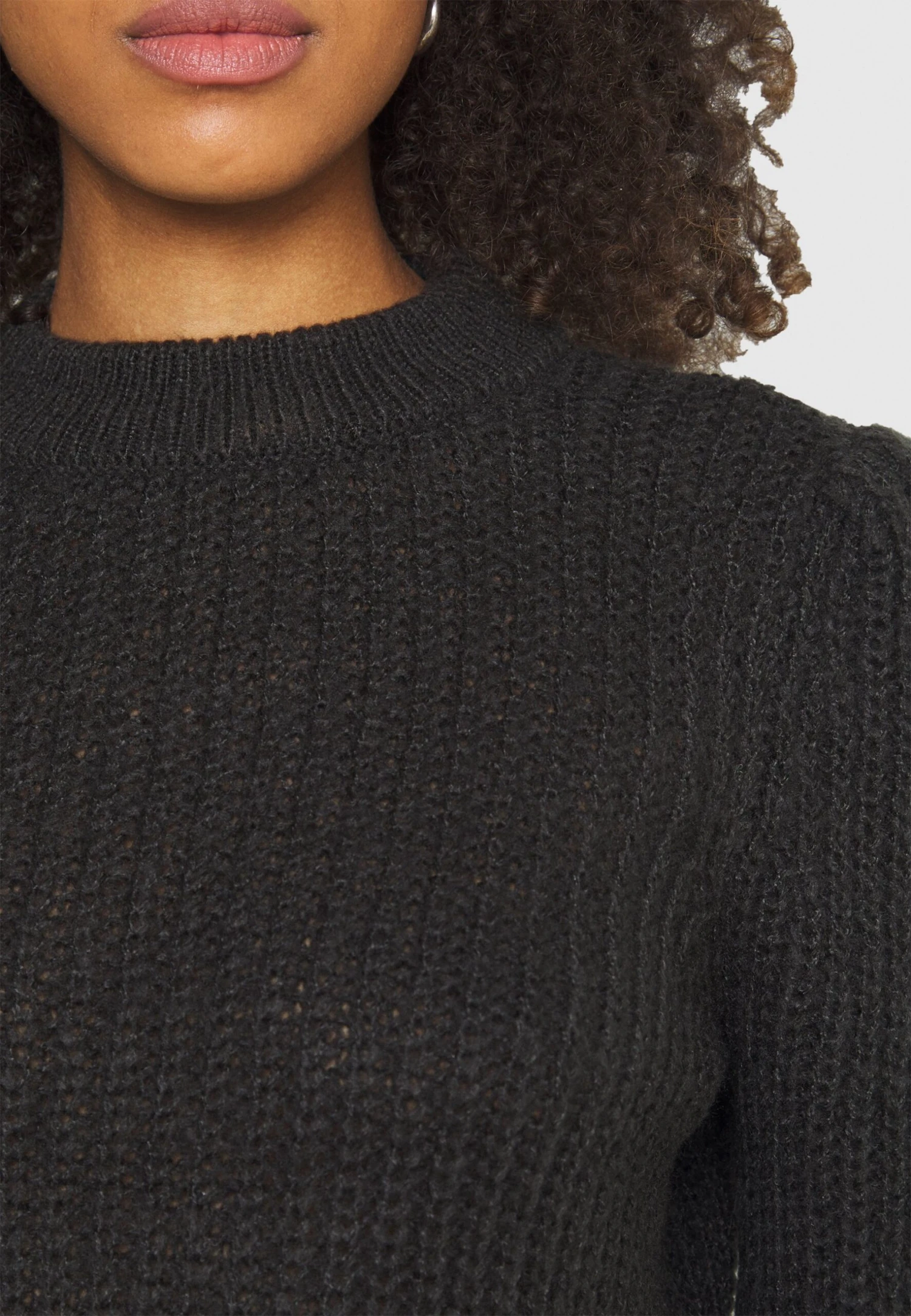Noisy May Nmdollie Oneck - Trui - Mottled Dark Grey 8 Noisy May Nmdollie Oneck - Trui - Mottled Dark Grey - Afbeelding 6