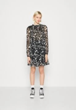 Noisy May Nmmelina Short Dress - Jurk - Black/Monochrome