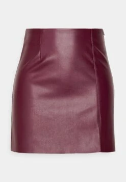 Noisy May Petite Nmclara Penny Pu Hw Slit Skirt Petite - Leren Rok - Windsor Wine -Noisy May 937c10ac88534819b5c90a3393297964