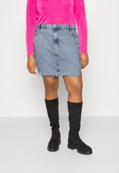 Nmapril Dnm Skirt- Kokerrok - Light Blue Denim