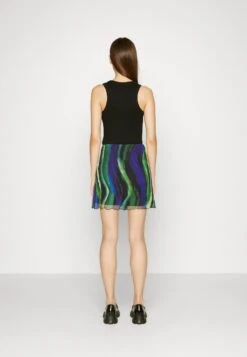 Noisy May Nmlesley Ashape Skirt - Minirok - Black/Blue/Green -Noisy May 96537d699f734deb8032a7e342497c19