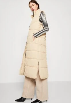 Noisy May Nmdalcon Long Vest - Bodywarmer - Beige -Noisy May 973f21f153f849e498fb31d36a13beab