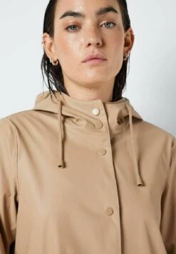 Noisy May Parka - Beige Mottled Beige -Noisy May 98b42a9c2cfd443f9c5849373015e07e