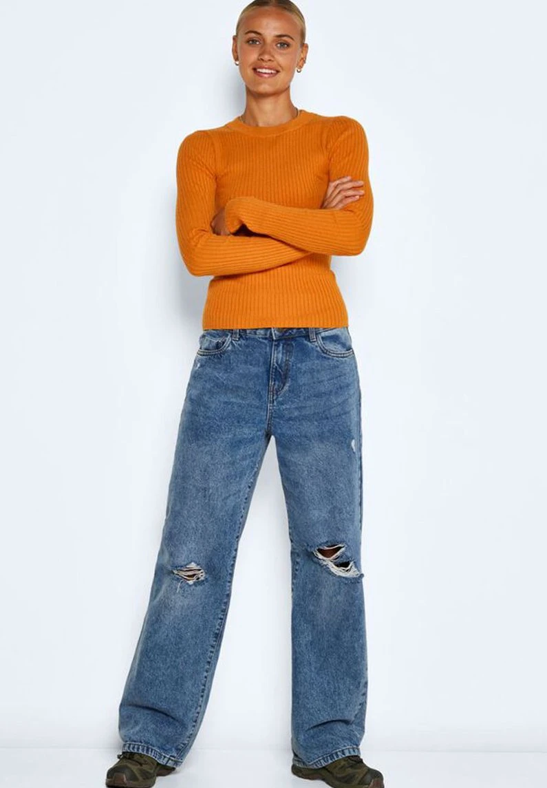 Noisy May Nmship S O-Neck- Trui - Desert Sun 4 Noisy May Nmship S O-Neck- Trui - Desert Sun - Afbeelding 2