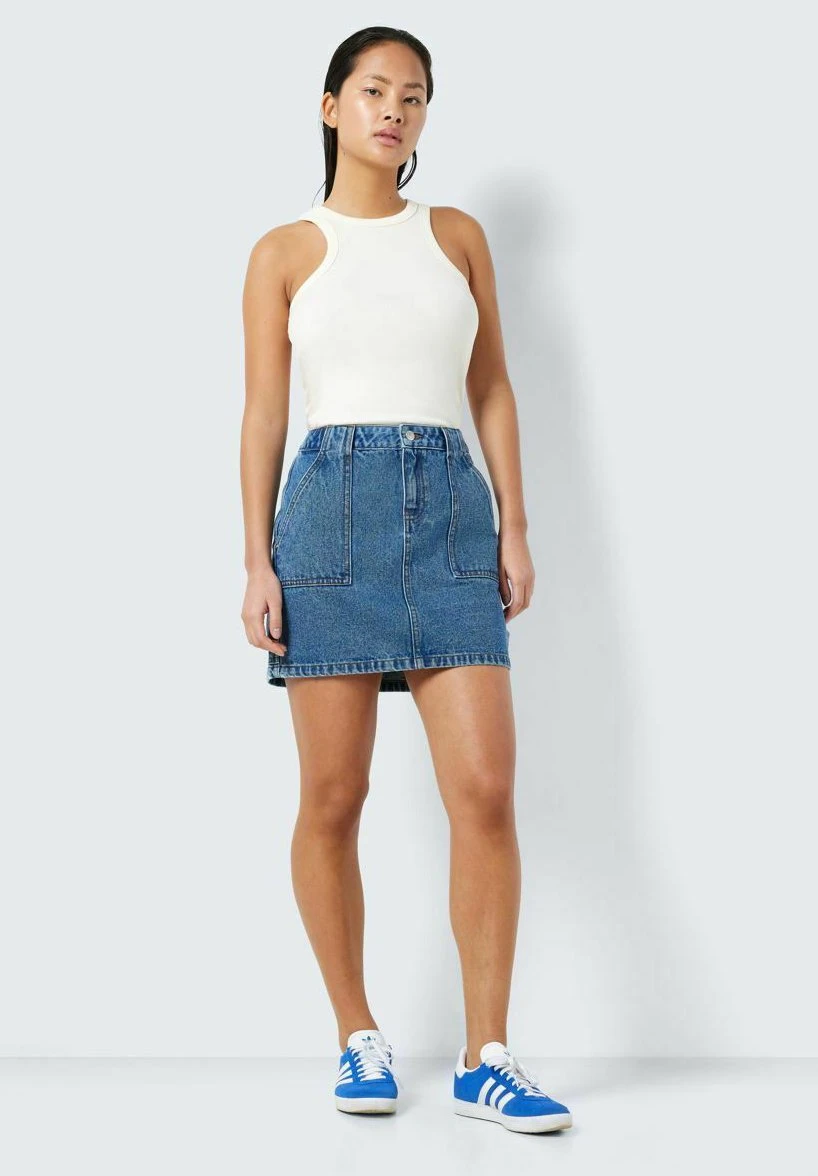 Noisy May Kurzer- Jeansrok - Medium Blue Denim 7 Noisy May Kurzer- Jeansrok - Medium Blue Denim - Afbeelding 5