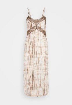 Noisy May Nmanemone Singlet Dress - Jurk - Offwhite/Braun -Noisy May 99fc28cf20d5499a8bbd0436c51ffa3b