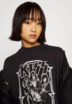 Noisy May Petite Nmhailey Kizz- T-Shirt Print - Obsidian/Kizz -Noisy May 9aba7a7b382d420ebedf6792f35121ef