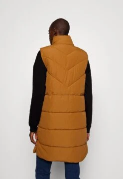 Nmnew Dalcon Tall - Bodywarmer - Brown -Noisy May 9b00f481753d49c285cf72bdf5c753f8