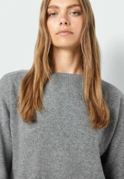 Noisy May Gebreide Jurk - Medium Grey Melange -Noisy May 9ecf3a638aa642f98c5114162259f762