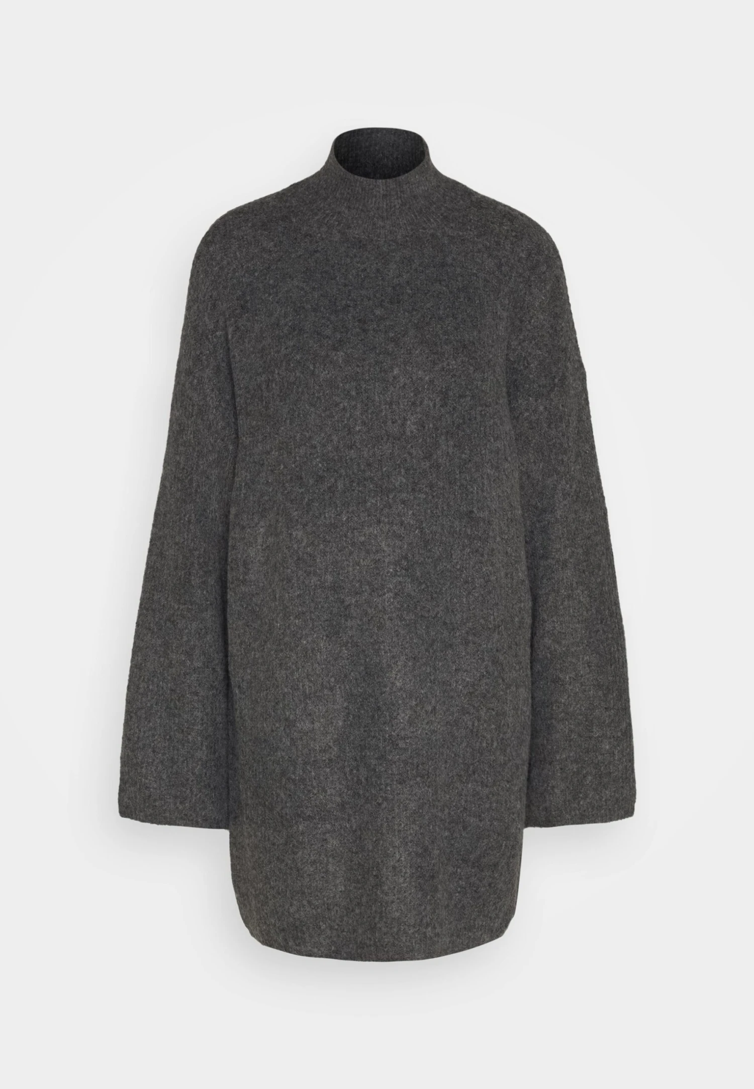 Noisy May Nmbalance Funnel Neck- Gebreide Jurk - Dark Grey Melange 7 Noisy May Nmbalance Funnel Neck- Gebreide Jurk - Dark Grey Melange - Afbeelding 5