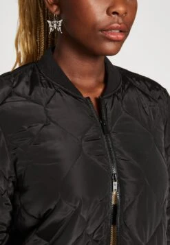 Noisy May Nmsilje Quilted Long Jacket - Bomberjacks - Black -Noisy May a0428a43622241cbb7e8ce5552679da0