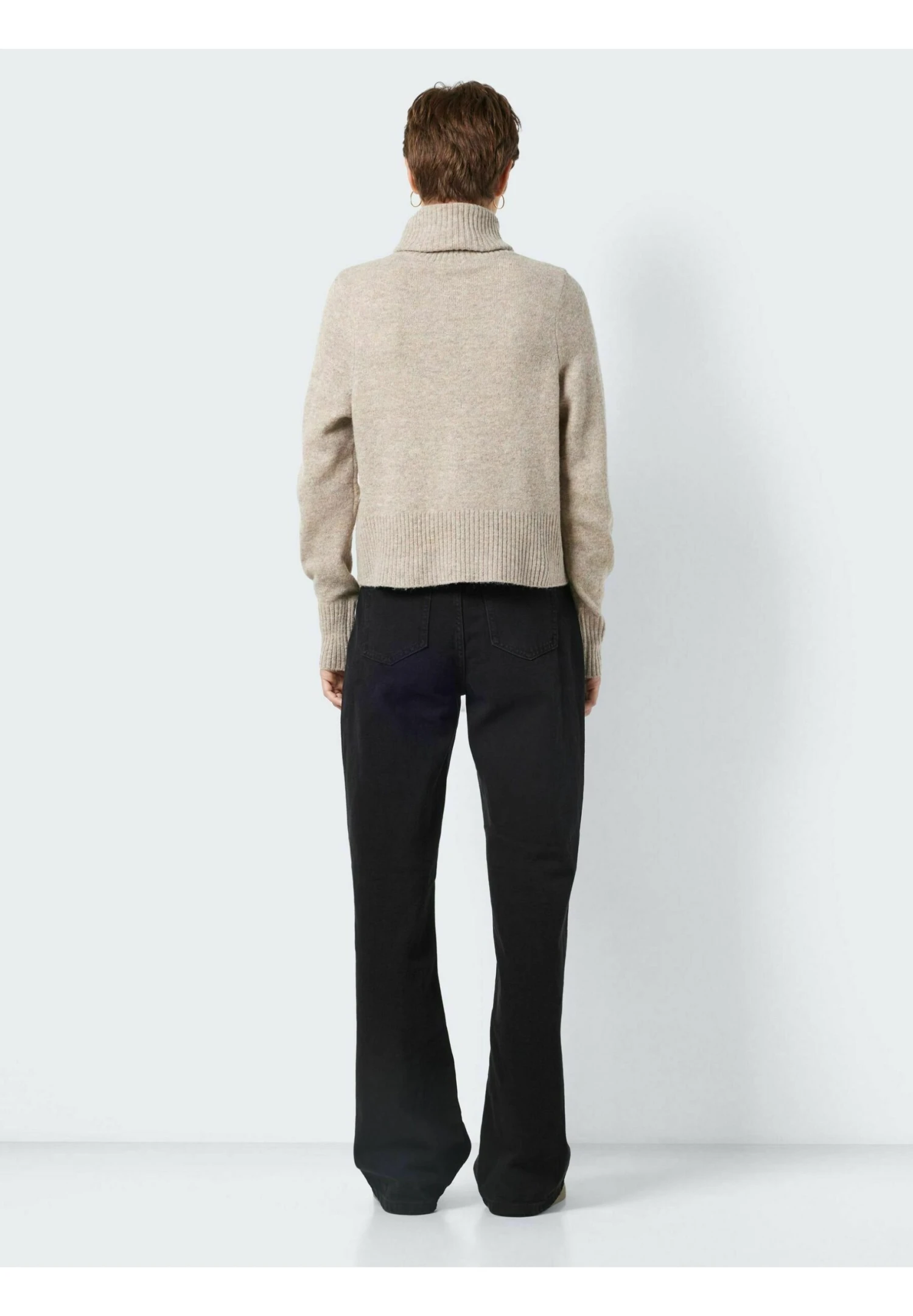 Noisy May Polokragen - Trui - Beige Mottled Beige 5 Noisy May Polokragen - Trui - Beige Mottled Beige - Afbeelding 3