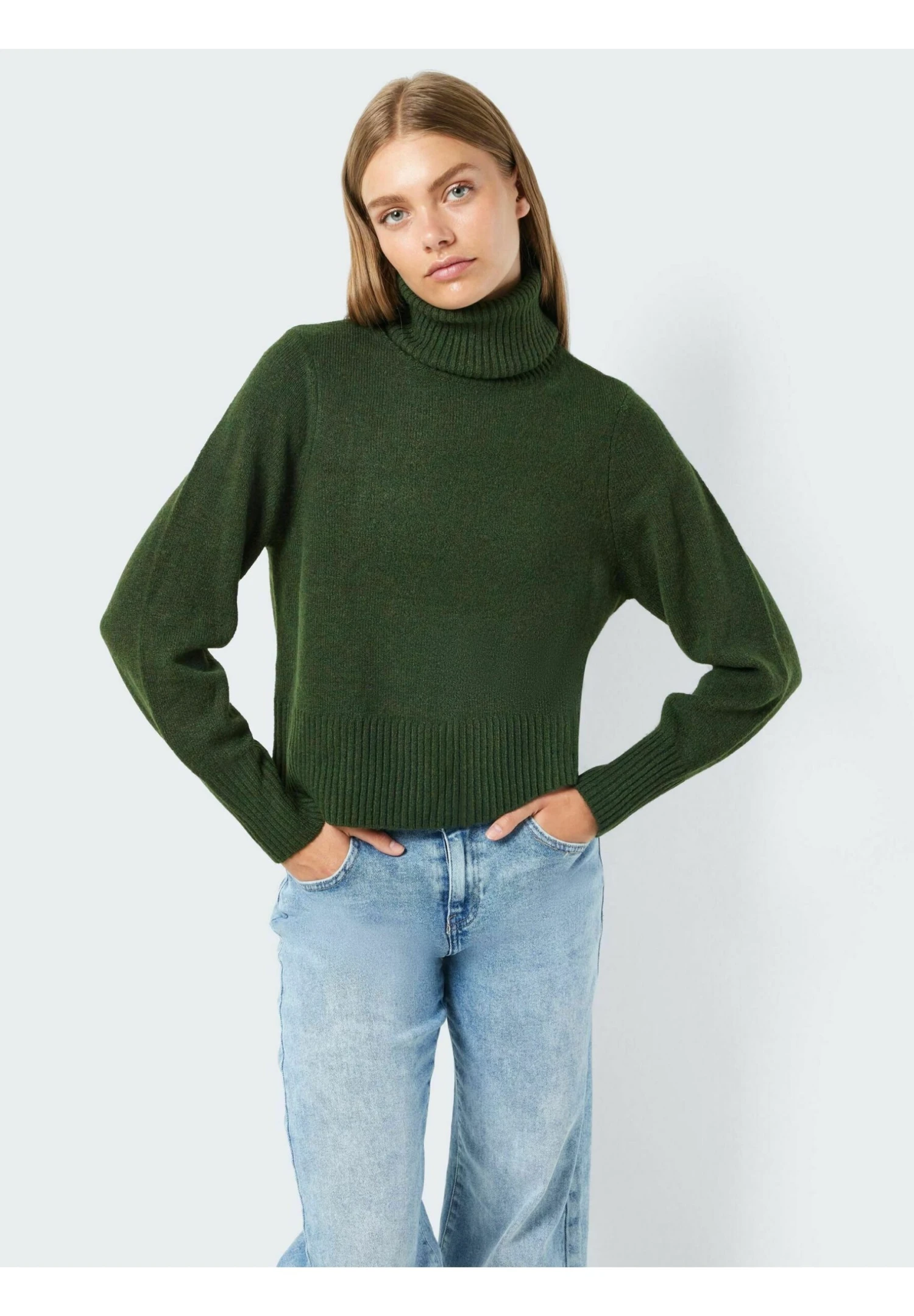 Noisy May Polokragen - Trui - Kombu Green 6 Noisy May Polokragen - Trui - Kombu Green - Afbeelding 4
