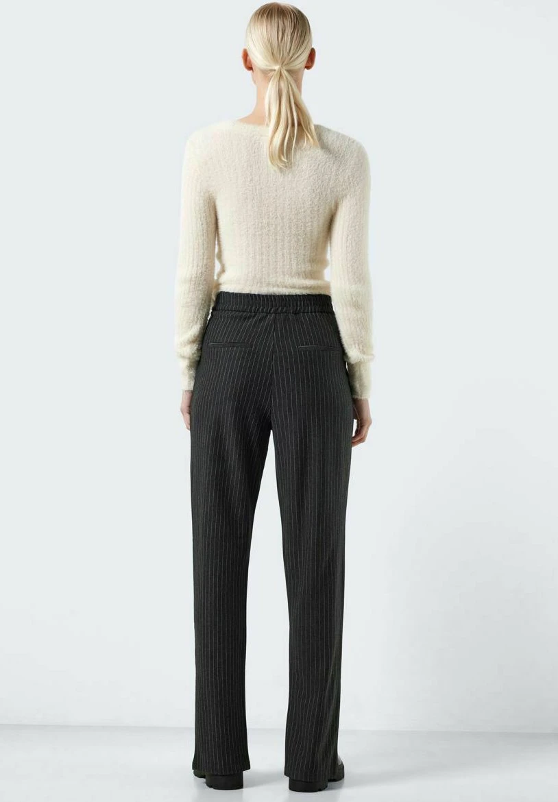 Noisy May Nadelstreifen - Broek - Dark Grey Melange 5 Noisy May Nadelstreifen - Broek - Dark Grey Melange - Afbeelding 3