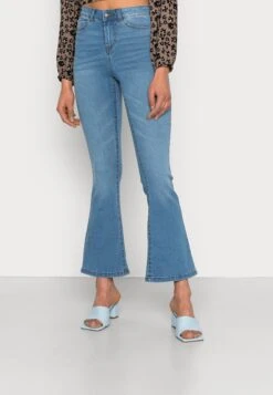 Noisy May Nmsallie Flare - Bootcut Jeans - Light Blue Denim