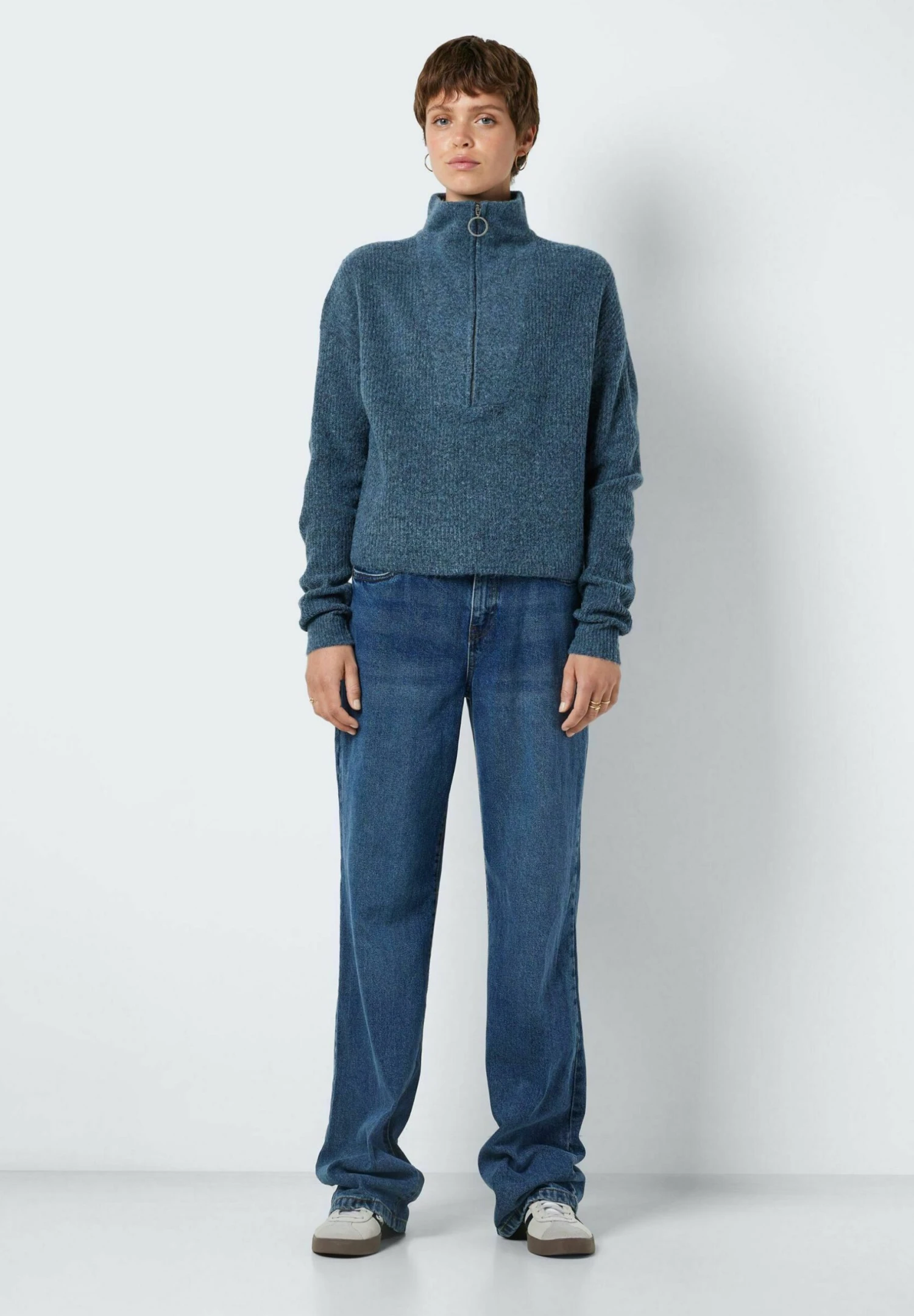 Noisy May Nmnewalice High Neck- Trui - Stormy Weather 4 Noisy May Nmnewalice High Neck- Trui - Stormy Weather - Afbeelding 2