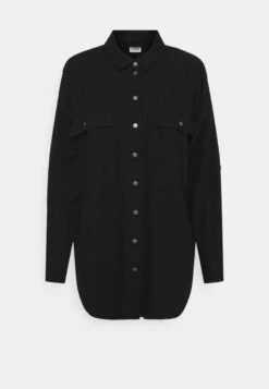 Noisy May Nmflanny Long Shacket - Overhemdblouse - Black Denim