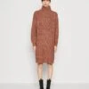 Noisy May Nmrobina High Neck Dress - Gebreide Jurk - Cognac -Noisy May a99c2459d5274551a6911ee5ff13949c