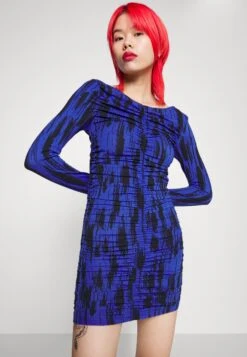 Noisy May Nmcemre V Neck Short Dress - Jerseyjurk - Dazzling Blue -Noisy May abf99237019049109c19be21642a29e1