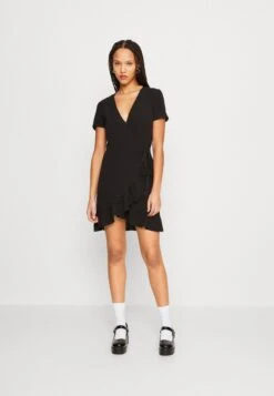 Noisy May Nmclara Bianca Wrap Dress - Jurk - Black